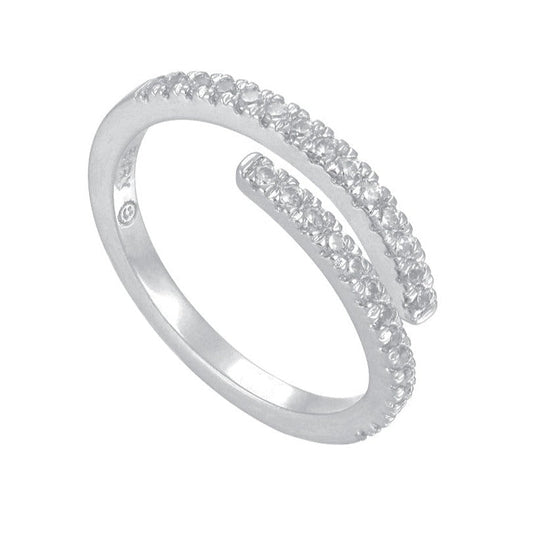 BAGUE ÉTERNELLE DIAMANT | Argent