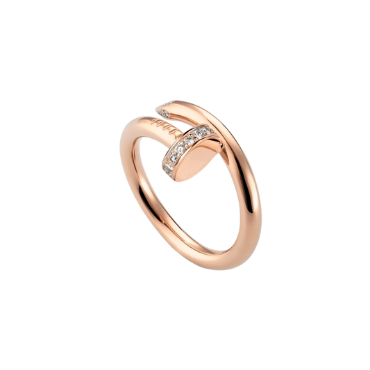 BAGUE CLOU ÉCLAT | OR ROSE